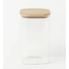 Square Bamboo And Glass Storage Canister With Lid 1600ml -Furniture Series Store 835121170 1 720x928