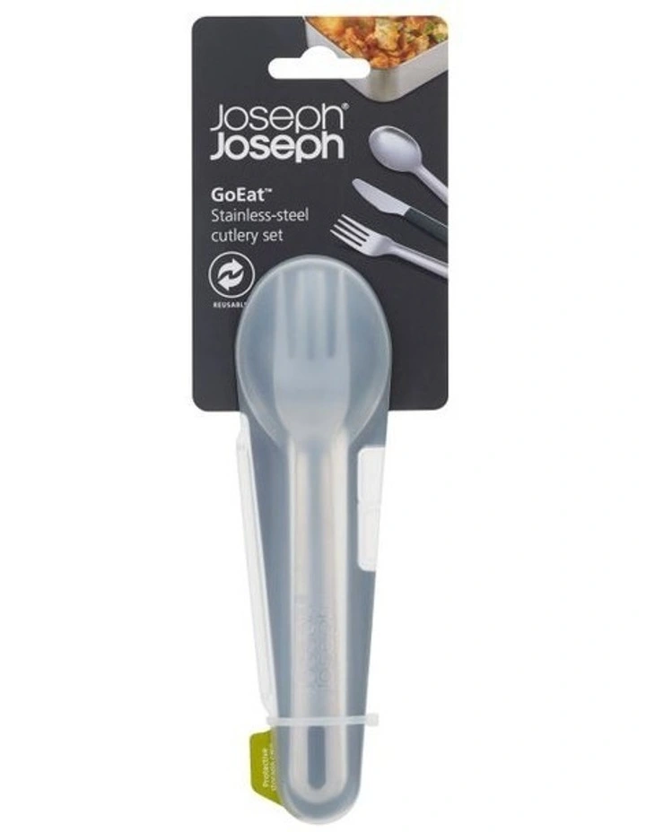 Joseph Joseph GoEat Stainless Steel Cutlery Set In Anthracite 4 Joseph Joseph GoEat Stainless Steel Cutlery Set In Anthracite - Image 2