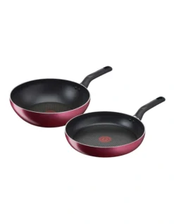 Tefal Pro Style Induction Twin Pack 28cm Frypan And 28cm Wok