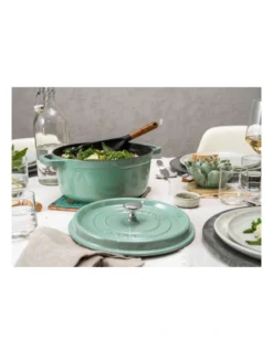 Staub Round Cocotte 28Cm Sage Green -Furniture Series Store 838036360 4 720x928