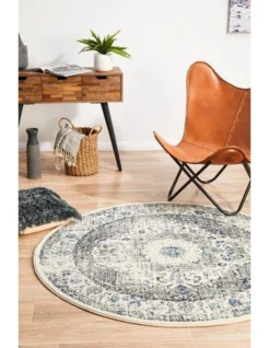 Evoke Mist White Transitional Round Rug -Furniture Series Store 838362880 4 720x928