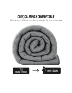 Heavy Weighted Blanket 7kg In Grey -Furniture Series Store 840049300 4 1 720x928