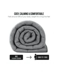 Heavy Weighted Blanket 9Kg In Grey -Furniture Series Store 840049480 4 1 720x928