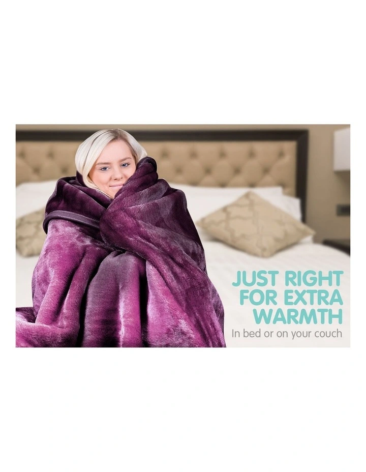 220 X 240cm Mink Blanket Double Sided Queen Soft Plush Bed Faux Throw Rug 800gsm 5 220 X 240cm Mink Blanket Double Sided Queen Soft Plush Bed Faux Throw Rug 800gsm - Image 3