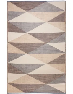 120x179cm Monaco Champagne Beige Recycled Plastic Outdoor Rug And Mat