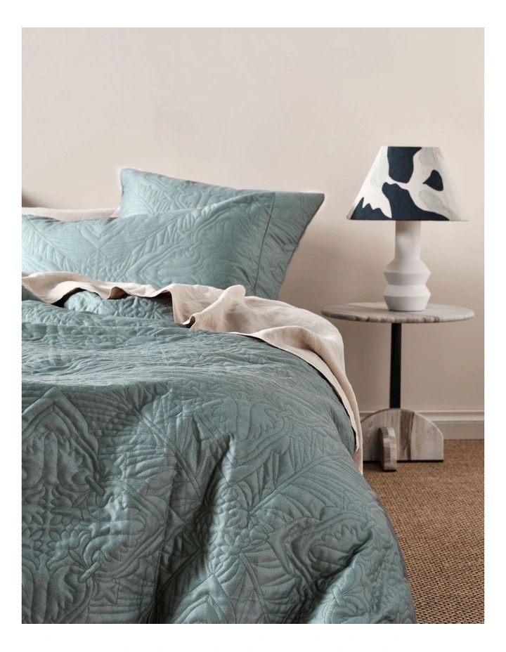 Linen House Isadora Quilt Cover Set Petrol 4 Linen House Isadora Quilt Cover Set Petrol - Image 2