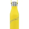 Yellow Bottle With Etched Bees