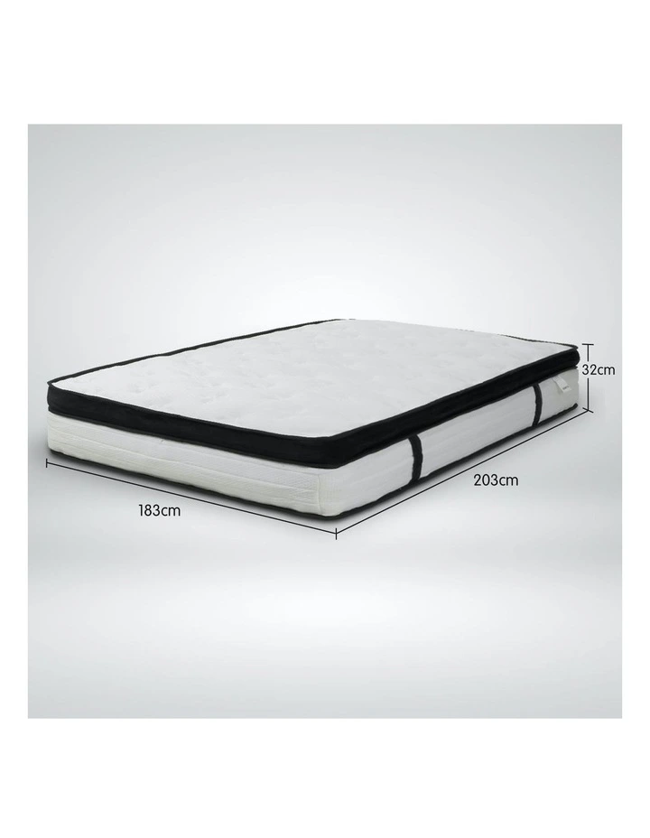 King Mattress Bed Size Euro Top 5 Zone Spring Foam 32cm 8 King Mattress Bed Size Euro Top 5 Zone Spring Foam 32cm - Image 6