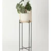 Pulse 100cm Natural Bamboo And Metal Planter Stand