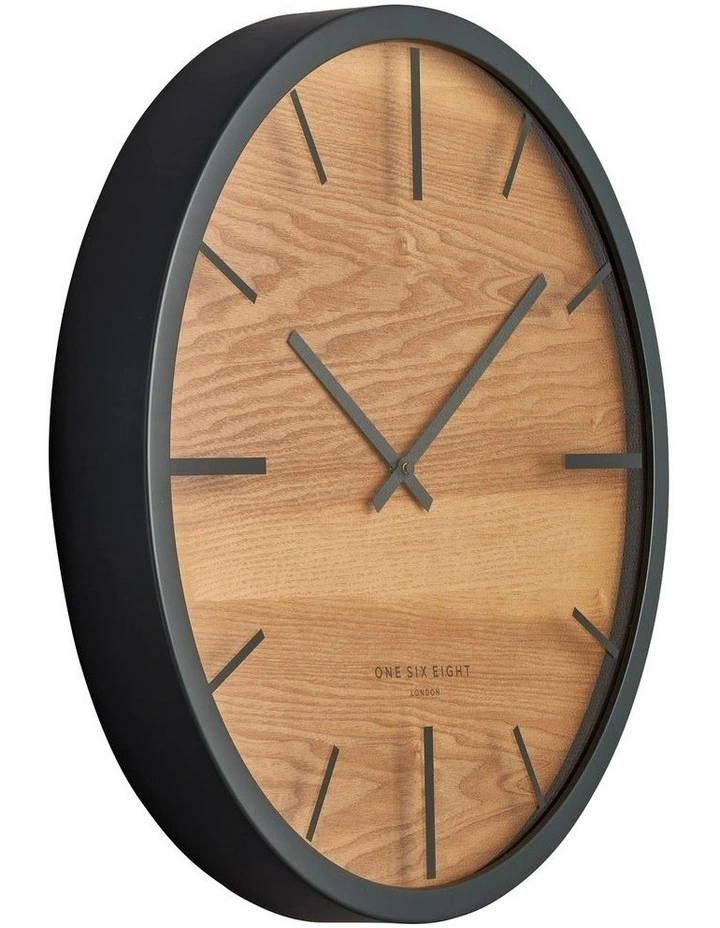 Willow Charcoal 50Cm Silent Wall Clock 4 Willow Charcoal 50Cm Silent Wall Clock - Image 2