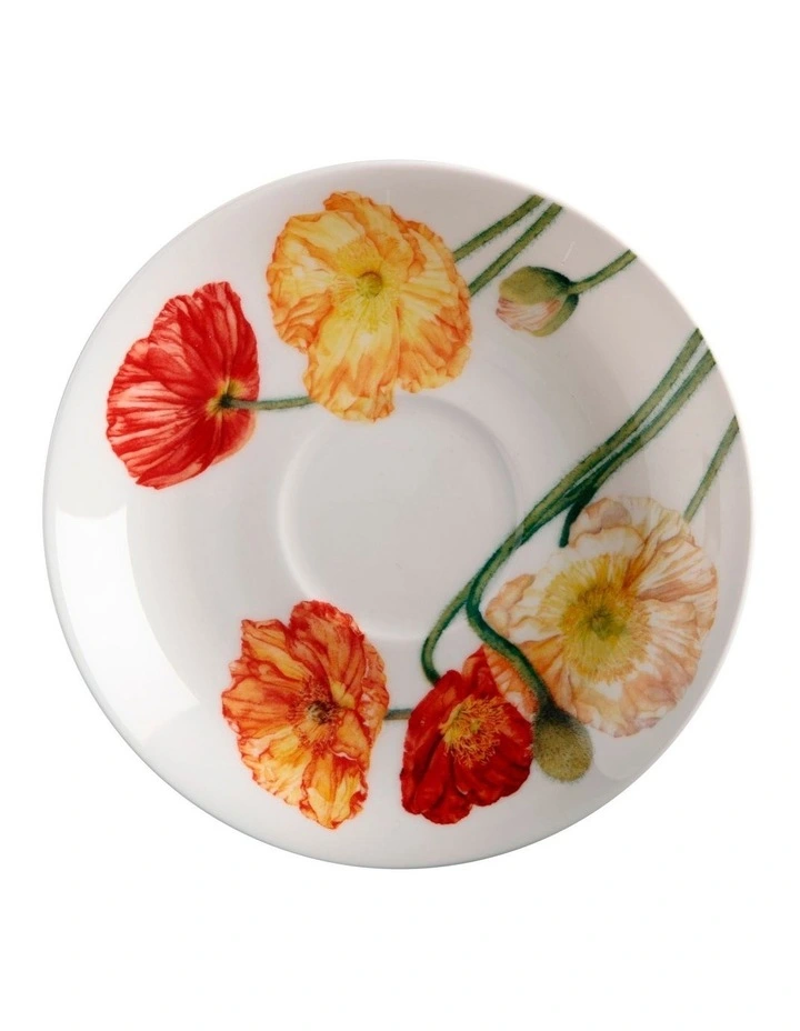 Maxwell & Williams Katherine Castle Floriade Breakfast Cup & Saucer 480ML Poppy Gift Boxed 4 Maxwell & Williams Katherine Castle Floriade Breakfast Cup & Saucer 480ML Poppy Gift Boxed - Image 2