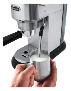 DeLonghi Dedica Arte Manual Pump Coffee Machine Metal EC885M -Furniture Series Store 851103550 3 720x928