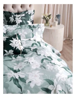 Cattleya Quilt Cover Set Aqua -Furniture Series Store 851449780 3 720x928