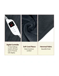 Heated Electric Blanket Throw Rug Coral Warm Fleece Winter Grey 11 Heated Electric Blanket Throw Rug Coral Warm Fleece Winter Grey -Furniture Series Store 855666640 3 720x928