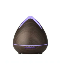 Cool Mist Ultrasonic Diffuser With 3 Pack Diffuser Oils Dark Brown