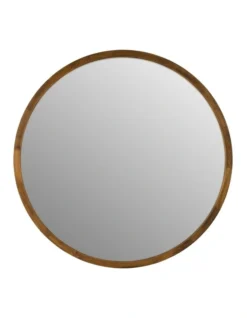 Tina 80cm Dark Solid Wood Mirror