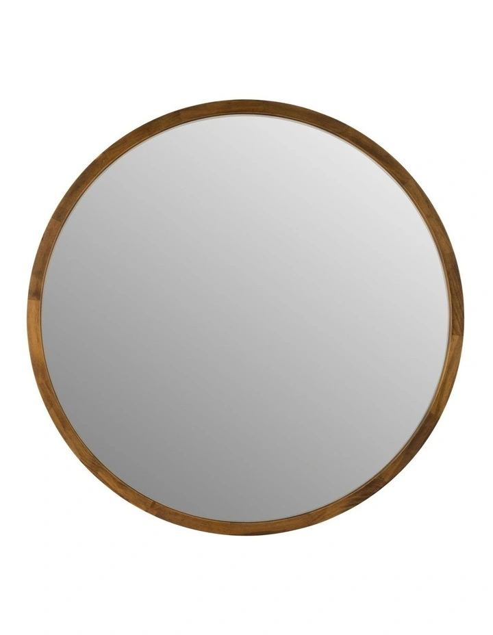 Tina 80cm Dark Solid Wood Mirror 3 Tina 80cm Dark Solid Wood Mirror