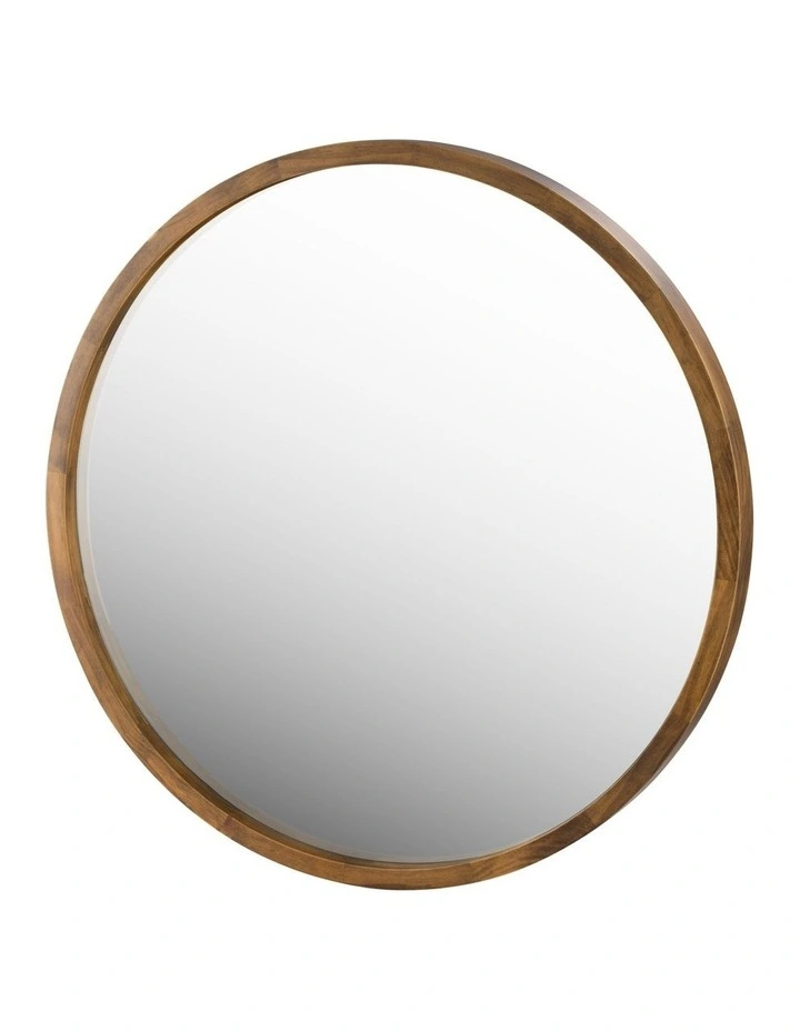 Tina 80cm Dark Solid Wood Mirror 7 Tina 80cm Dark Solid Wood Mirror - Image 5