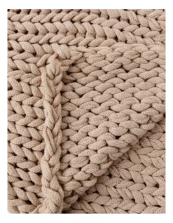 Chunky Knit Throw In Beige 7 Chunky Knit Throw In Beige -Furniture Series Store 869927500 3 720x928