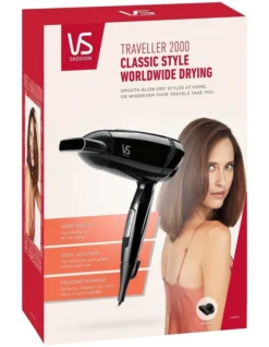 Traveller 2000 VSD875A Hair Dryer In Black -Furniture Series Store 870078970 6 2 720x928