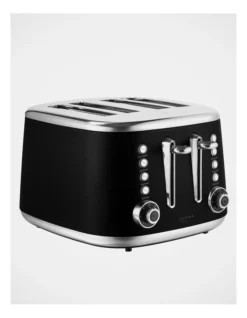 Retro 4 Slice Toaster Black CT004B -Furniture Series Store 874961650 3 1 720x928