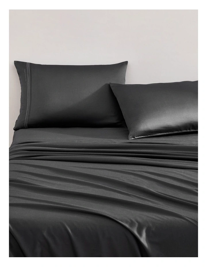 500TC Sheet Set Charcoal 4 500TC Sheet Set Charcoal - Image 2