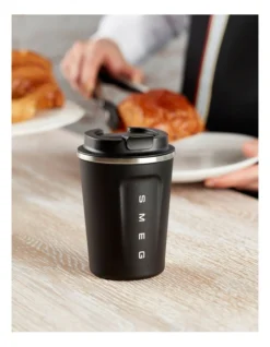 Smeg Travel Mug 350ml Black KCUP350 -Furniture Series Store 881895970 3 720x928