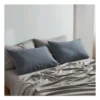 Cotton King Sheet Set In Blue/Dark Grey -Furniture Series Store 884107090 1 720x928