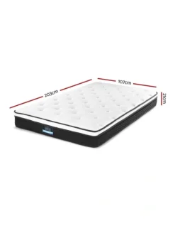 Mattress Euro Top Bed Bonnell Spring Foam King Single 21cm -Furniture Series Store 887810500 3 720x928