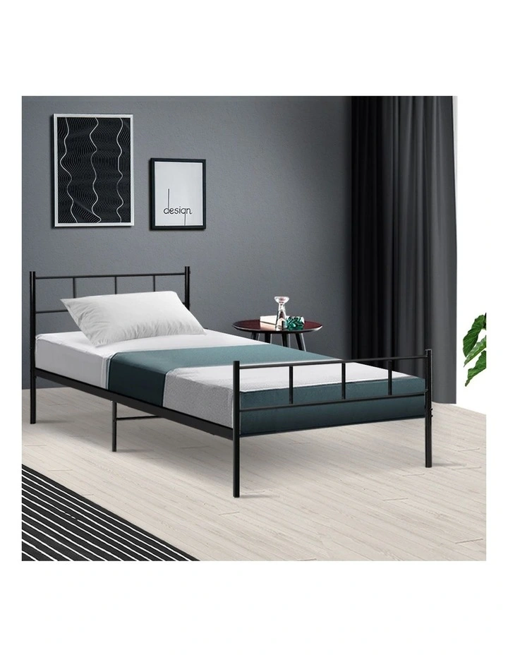 Sol Metal Bed Frame Single Size Black 5 Sol Metal Bed Frame Single Size Black - Image 3