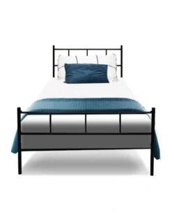 Sol Metal Bed Frame Single Size Black 12 Sol Metal Bed Frame Single Size Black -Furniture Series Store 888188950 4 720x928