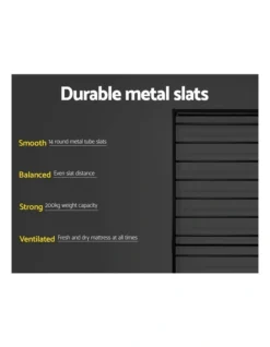 Sol Metal Bed Frame Single Size Black 14 Sol Metal Bed Frame Single Size Black -Furniture Series Store 888188950 6 720x928