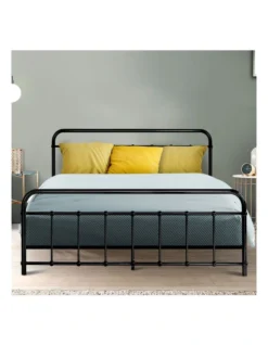 Leo Metal Bed Frame Queen Size Black -Furniture Series Store 888189130 3 720x928