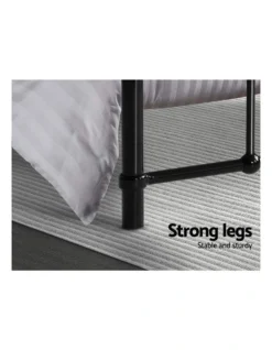 Leo Metal Bed Frame Queen Size Black -Furniture Series Store 888189130 7 720x928