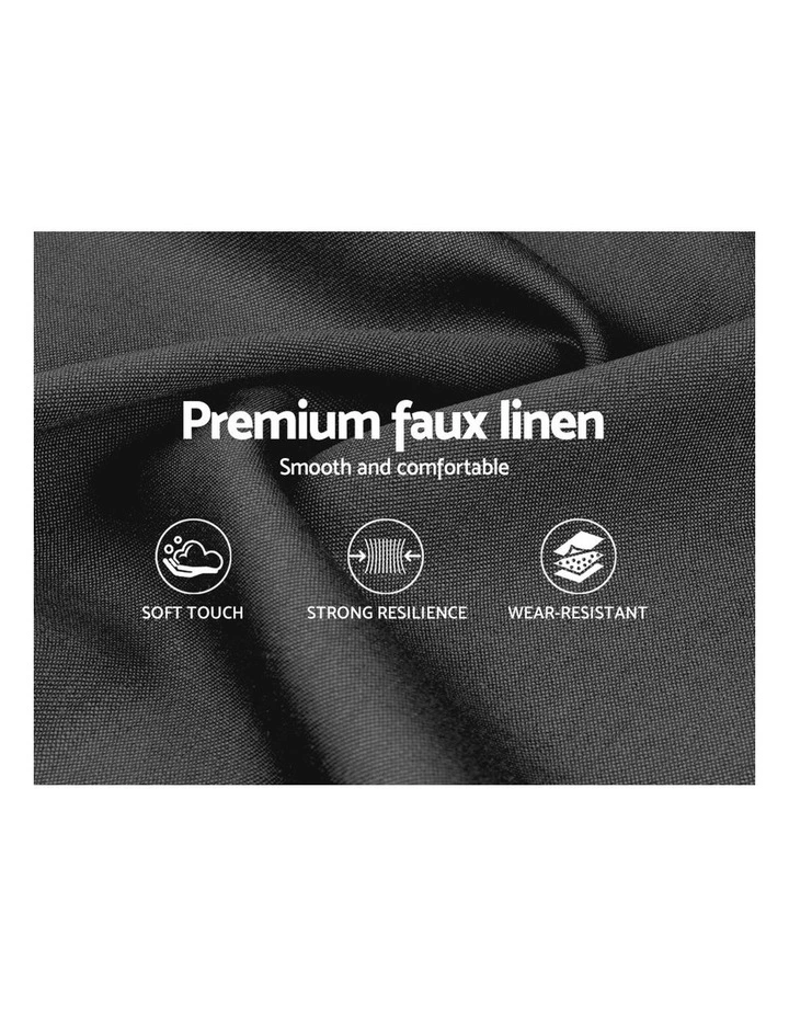 Cappi Fabric Bed Head Queen Size Charcoal 8 Cappi Fabric Bed Head Queen Size Charcoal - Image 6