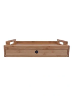 Bamboo Serving Tray With Drawer -Furniture Series Store 889447420 3 720x928