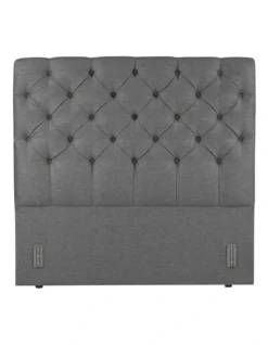 Luxor Tufted Headboard 150 Soot
