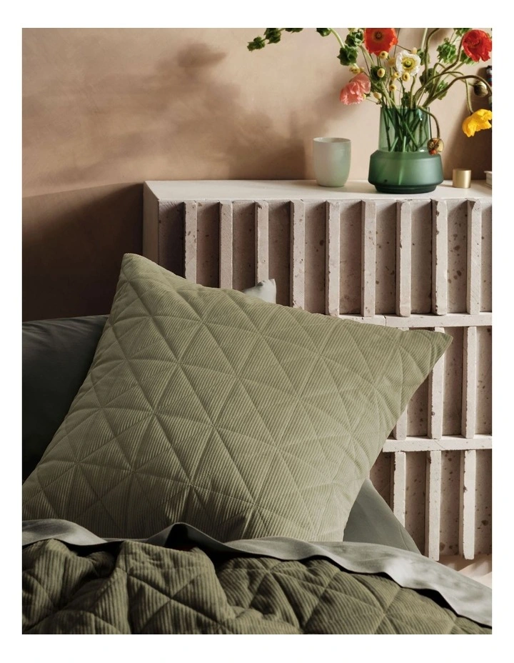 Linen House Heath Quilt Cover Set In Eucalyptus 4 Linen House Heath Quilt Cover Set In Eucalyptus - Image 2