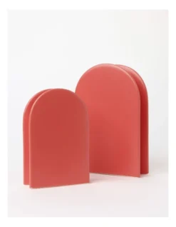 Eli Large Flat Arched Ceramic Vase 16x5x23.5cm In Pink -Furniture Series Store 897112360 4 720x928