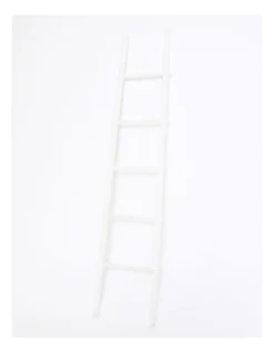 Heritage Hera Wooden Ladder 47x190x4cm In White