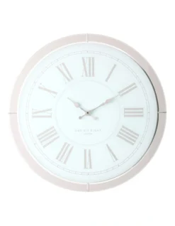 Mary 50cm Glass Wall Clock