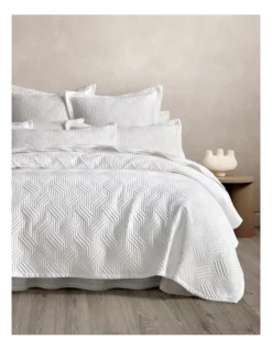 Martella Bed Cover Collection In White
