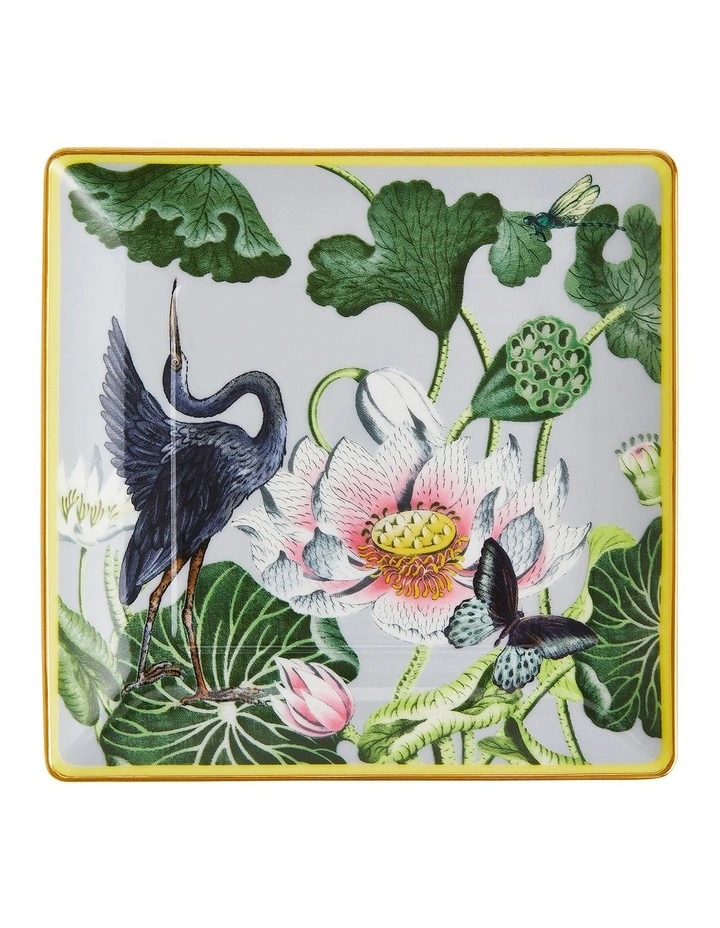 Wedgwood Wonderlust Waterlily 14.6cm Tray In Multi 3 Wedgwood Wonderlust Waterlily 14.6cm Tray In Multi