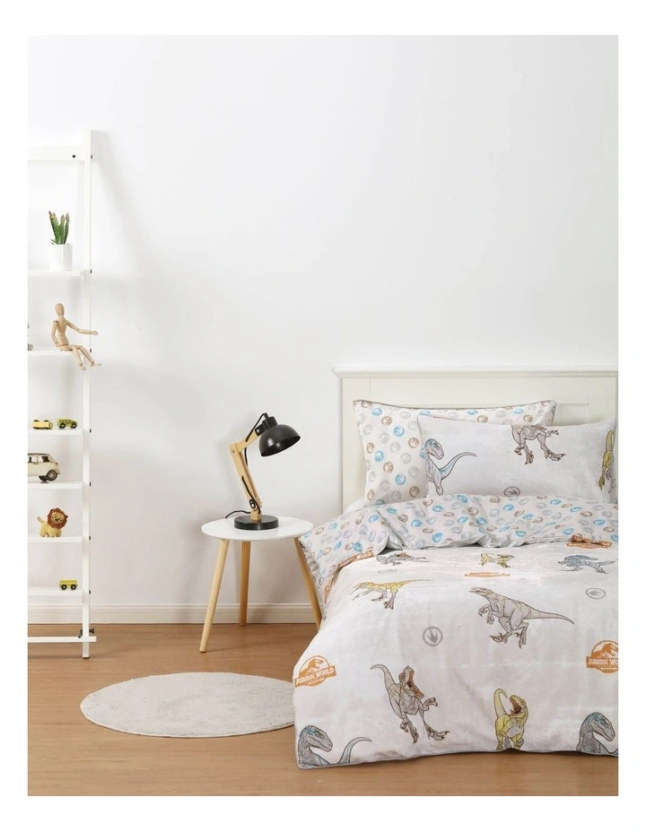 Jurassic World Jurassic Park Quilt Cover Set Multi 3 Jurassic World Jurassic Park Quilt Cover Set Multi