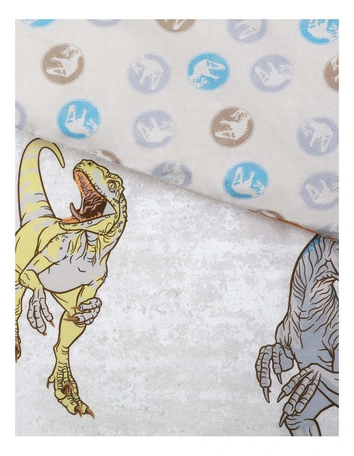 Jurassic World Jurassic Park Quilt Cover Set Multi 4 Jurassic World Jurassic Park Quilt Cover Set Multi - Image 2