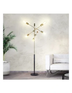 Sputnik Floor Lamp Metal With 6 Lights Gold 7 Sputnik Floor Lamp Metal With 6 Lights Gold -Furniture Series Store 906908230 3 720x928