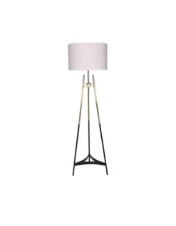 Tripod Electric Floor Lamp Gradient Finish Natural