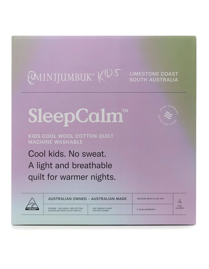 SleepCalm Kids Cool Wool Cotton Quilt 3 SleepCalm Kids Cool Wool Cotton Quilt