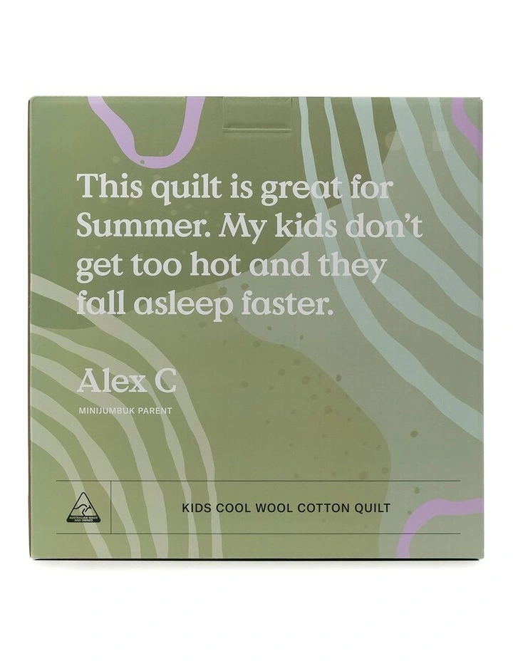 SleepCalm Kids Cool Wool Cotton Quilt 4 SleepCalm Kids Cool Wool Cotton Quilt - Image 2