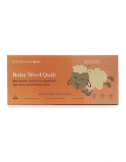 Baby Wool Quilt Cot White
